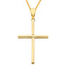 9ct Yellow Gold Plain Cross Pendant