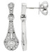 18ct White Gold Diamond Heirloom Drop Earrings