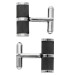 Men's Carbon Fibre Stainless Steel Cufflinks