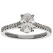 Platinum 0.95ct Lab-Grown Diamond Solitaire Ring
