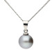 Sterling Silver 7mm Freshwater Silver Pearl Pendant