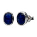 9ct White Gold 1.80ct Oval Sapphire Solitaire Earrings