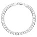 Men's Sterling Silver 6.4mm Metric Curb bracelet