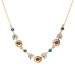 Handcrafted Italian 0.75ct Sapphire & 0.10ct Diamond Fancy Necklace