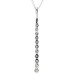 18ct White Gold Diamond Drop Necklace