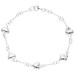 Sterling Silver Fancy Heart Bracelet
