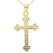 9ct Yellow & White Gold Verstile Cross Pendant