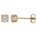 9ct Yellow Gold 0.97ct Natural Diamond Earrings