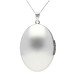 Silver Large Oval Detailed Locket