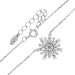 Sterling Silver & Cubic Zirconia Snowflake Necklace