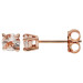9ct Rose Gold 0.45ct Morganite Earrings