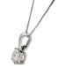 9ct White Gold 0.45ct Natural Diamond Pendant