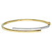 9ct Yellow & White Gold Hinged Bangle