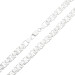 Sterling Silver 8.7mm Flat Byzantine Chain