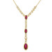 9ct Yellow Gold Ruby Necklace
