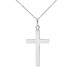 9ct White Gold Cross Pendant