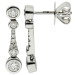 18ct White Gold 0.72ct Diamond Drop Earrings