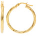 9ct Yellow Gold 23mm Twisted Hoop Earrings