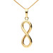 9ct Yellow Gold Infinity Pendant