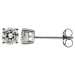 9ct White Gold 0.97ct Natural Diamond Earrings