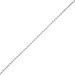 9ct White Gold Hollow Diamond Cut Rope Anklet
