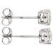 9ct White Gold 0.97ct Natural Diamond Earrings