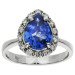 18ct White Gold Sapphire & Diamond Ring