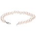 9ct White Gold 7-7.5mm White Round Cultured River Pearl Bracelet