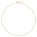 18ct Yellow Gold 1.37mm Curb Chain Anklet