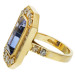 14ct Diamond & Tanzanite Dress Ring