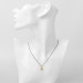Sterling Silver, 18ct Gold Vermeil & Black Rhodium Rose Thorn Short Necklace