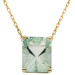 9ct Yellow Gold Green Amethyst Necklace