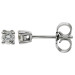 9ct White Gold 0.15ct Diamond Solitaire Stud Earrings