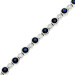 18ct White Gold Sapphire & Diamond Tennis Bracelet