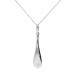 9ct White Gold Black & White Diamond Pendant