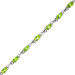 9ct White Gold 6.67ct Peridot Bracelet