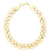  9ct Yellow Gold Double Circle Link Bracelet