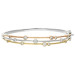 18ct White,Yellow & Rose Gold Diamond Bubble Bangle