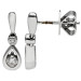 18ct White Gold Diamond Drop Earrings