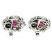 18ct White Gold 3.00ct Diamond & 1.60ct Ruby Earrings