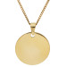 9ct Yellow Gold Engravable Disc Pendant