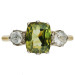 18ct Yellow Gold Diamond & Zircon Ring