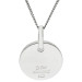 Sterling Silver & Diamond Star Disc Pendant