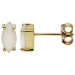 9ct Yellow Gold & Marquise Opal Stud Earrings