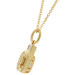 18ct Yellow Gold Diamond & Citrine Pendant