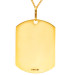9ct Yellow Gold Dog-Tag Pendant