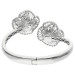 Cubic zirconia & Sterling Silver Bangle