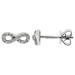 9ct White Gold Diamond Earrings