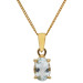 9ct Yellow Gold 0.70ct Aquamarine Pendant