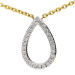 18ct Yellow Gold Fancy Diamond Necklace